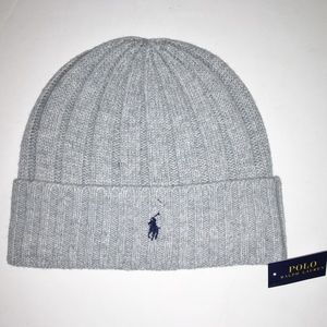grey polo beanie
